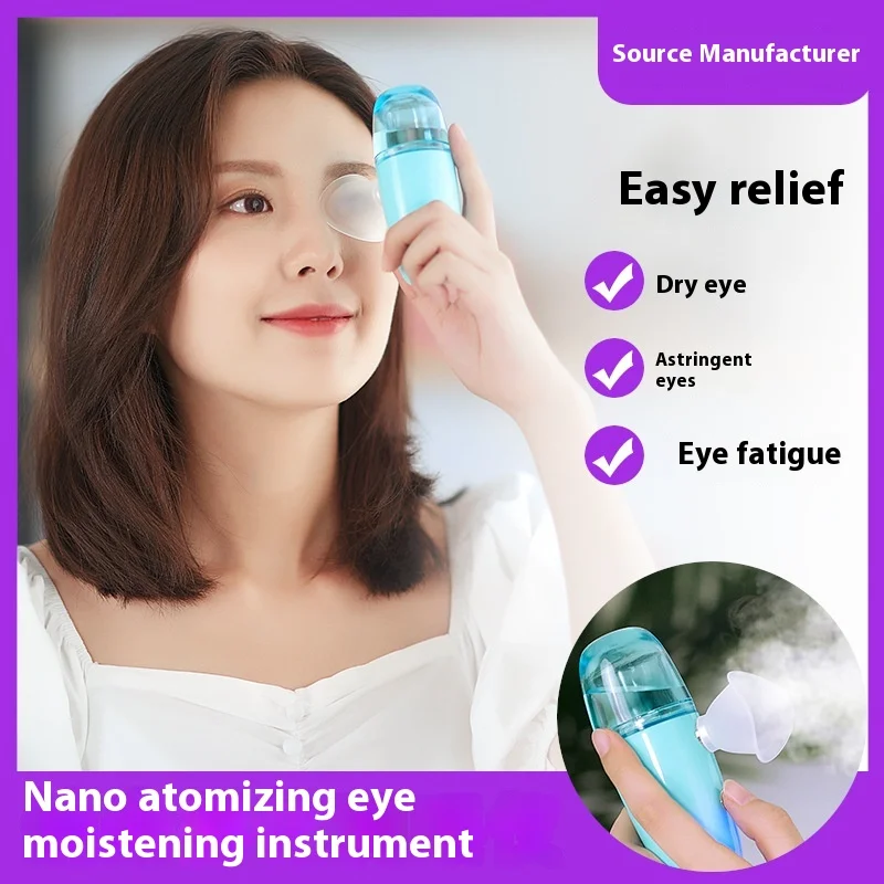 المحمولة يده بخاخ رذاذ نانو ABS جهاز ترطيب الوجه العين مهديء الحليب رذاذ الخيار معدات التجميل USB #4