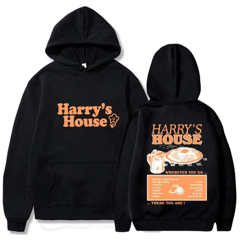 

Худи унисекс 2026 Harrys House Love on Tour: модная мягкая одежда в стиле ретро с графическим принтом манга/комикс, осенняя милая толстовка