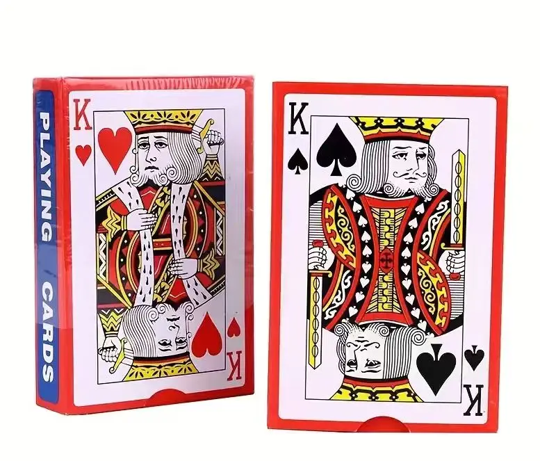 Wasserfeste Pokerkarten in Bunten Farben für Einzelspieler-Spiele wie Bridge und Tischspiel mit Punktewert – Detail 8