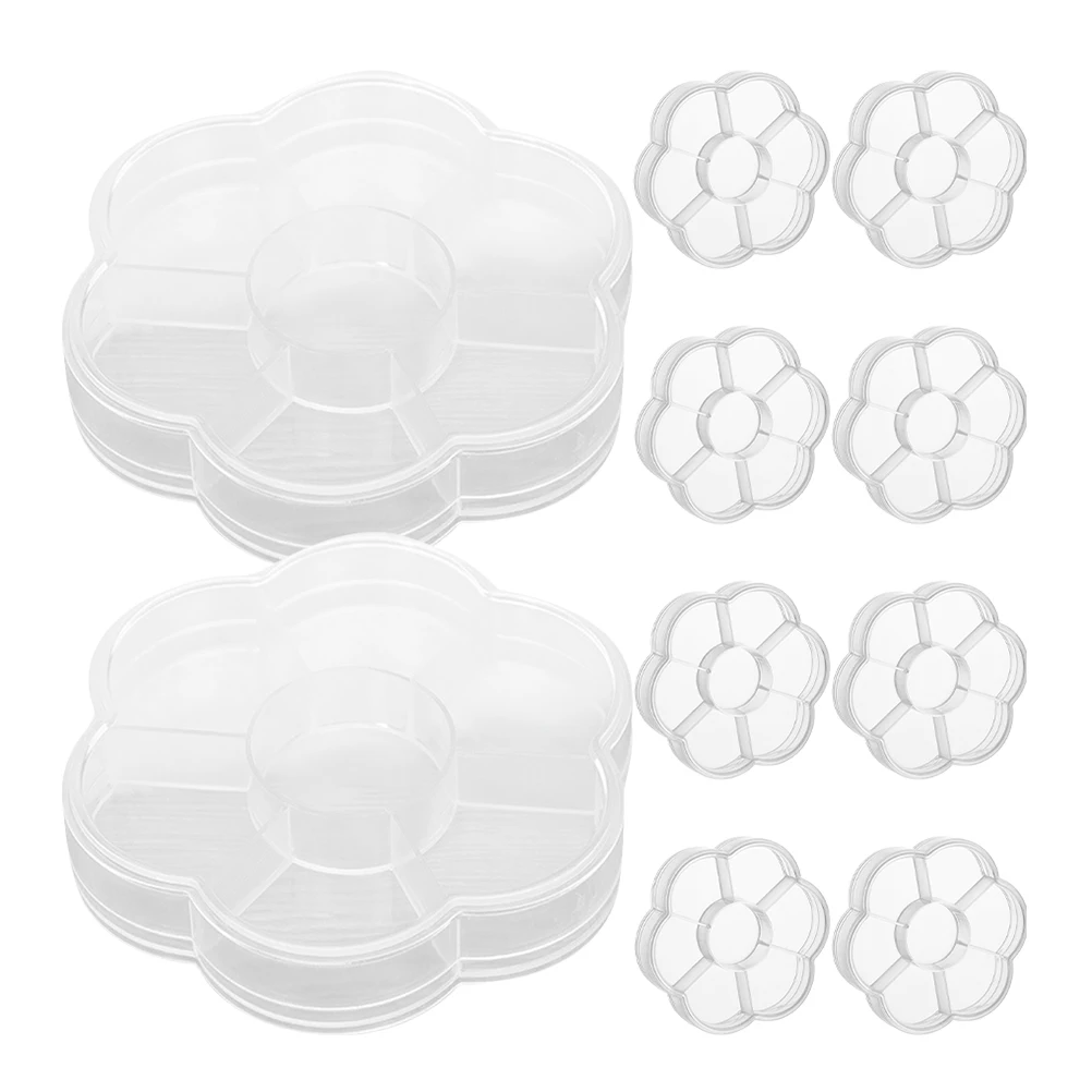 

10pcs Jewelry Storage Box Organizer For Earrings Rings Bracelets Beads Portable Desktop Display Case Travel Holder