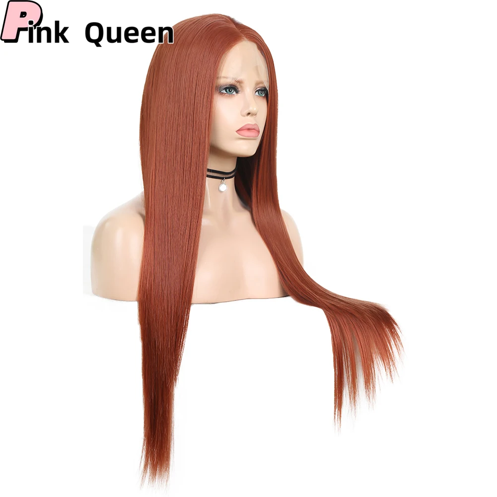 13*2.5 Lace Front wigs divide from the middle Straight hair have a choice synthesis front wigs mechanism everyday use wigs