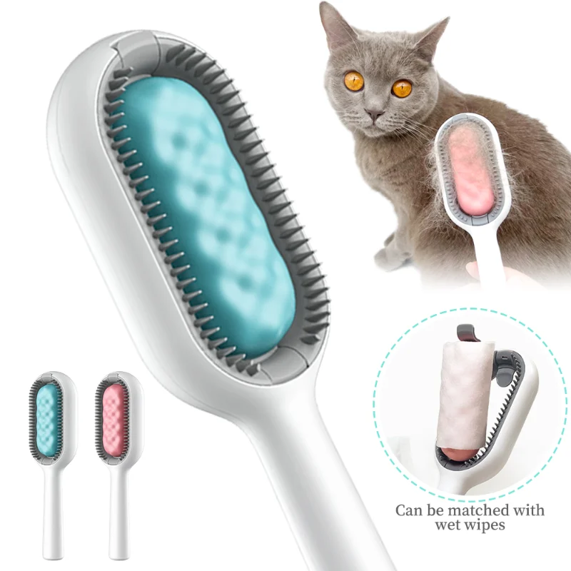 

Pet Grooming Brush Multifunctional Cat Dog Comb Remove Floating Hair Sticky Hair Pet Cleaning Grooming Supplies Cat Brush