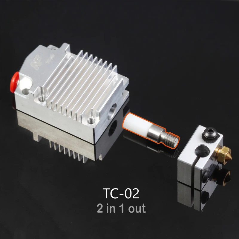 Запчасти для 3D принтера, ПТФЭ трубка 2 в 1, 2 цвета, Hotend TC-02 Hotend Throat/3 в 1 Out, многоцветная, 3 цвета, Hotend THC-01 Pipe