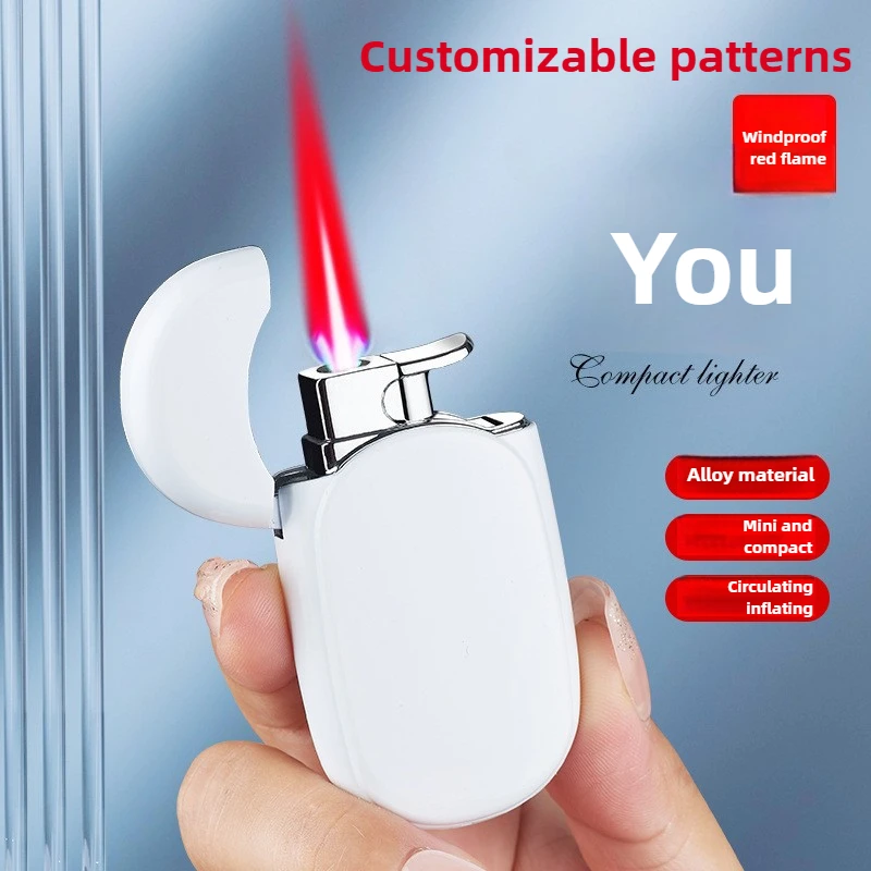 

Новый стиль, мини-ультратонкая ветрозащитная зажигалка, струйное пламя, бутан, газовая портативная зажигалка, аксессуары для курения, подарки для курения