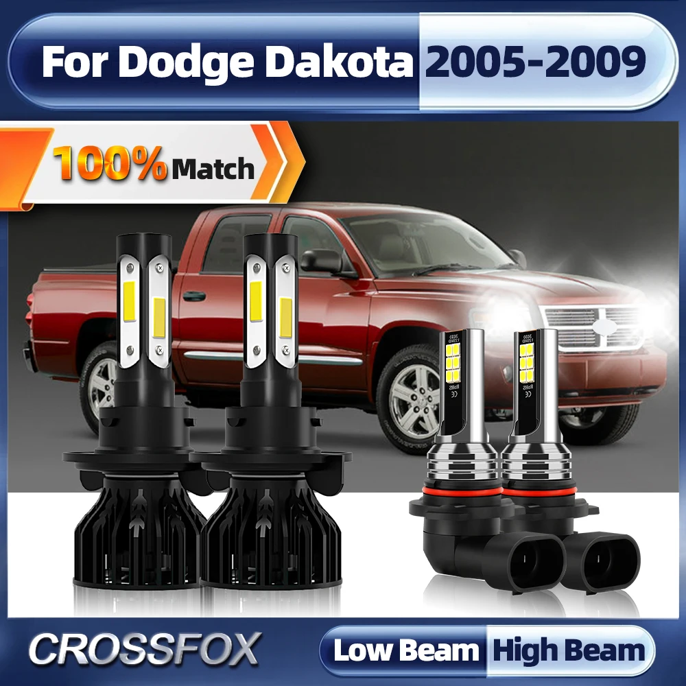 40000LM 240W Canbus LED Car Headlight Bulb 6000K White 9005 HB3 Auto Fog Lamp 12V For Dodge Dakota 2005 2006 2007 2008 2009