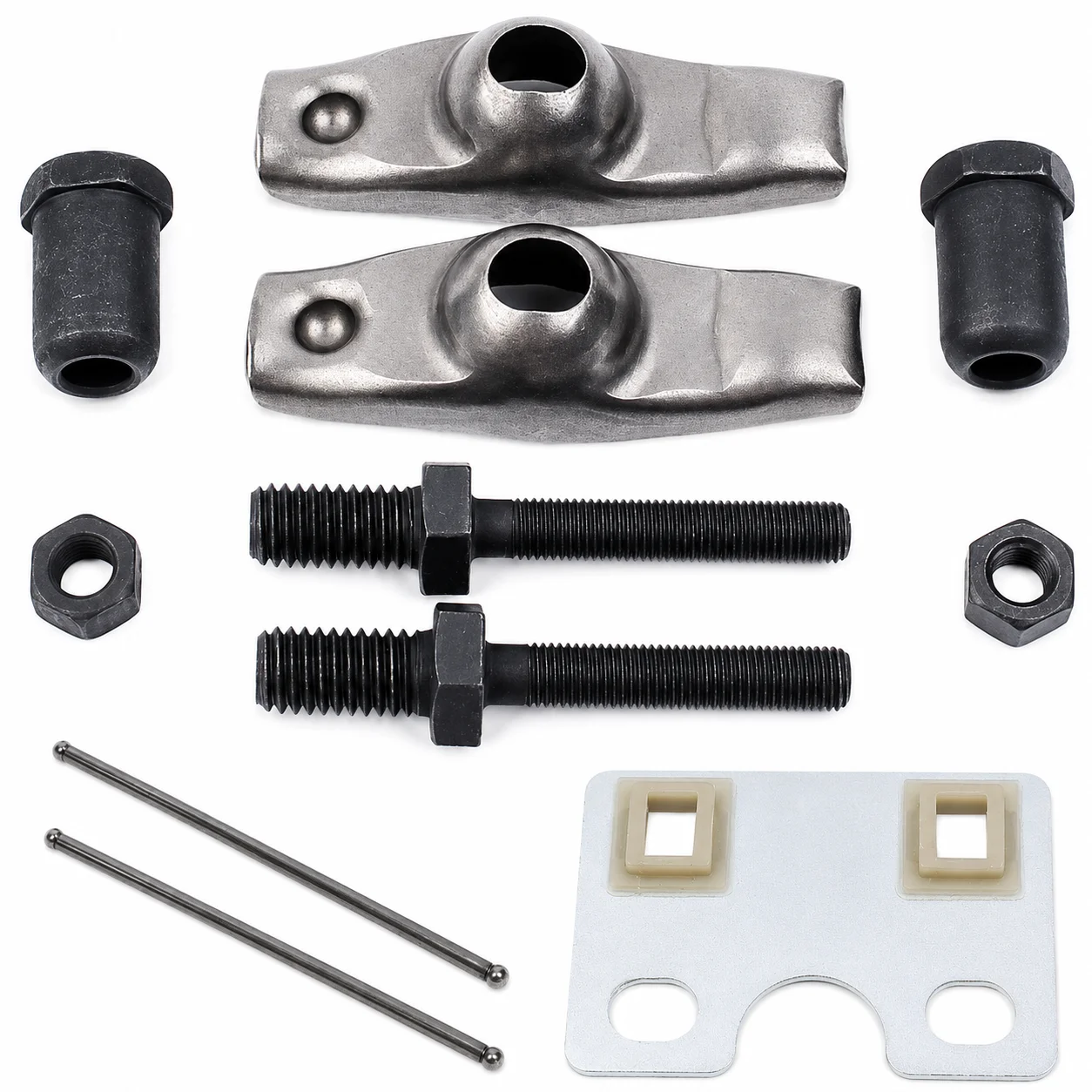 For Honda GX340 GX390 188F Rocker Arm Kit Push Rod Guide Plate Replaces 14431-ZE2-010 14451-Z4M-000 90012-ZE0-010 Parts