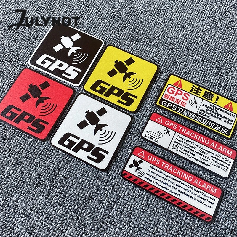 Gps Tracking Alarm Sticker Reflective Bicycle Warning Sticker Anti-Theft Decal For Motorcycle Scooter Car Warning Wholesale