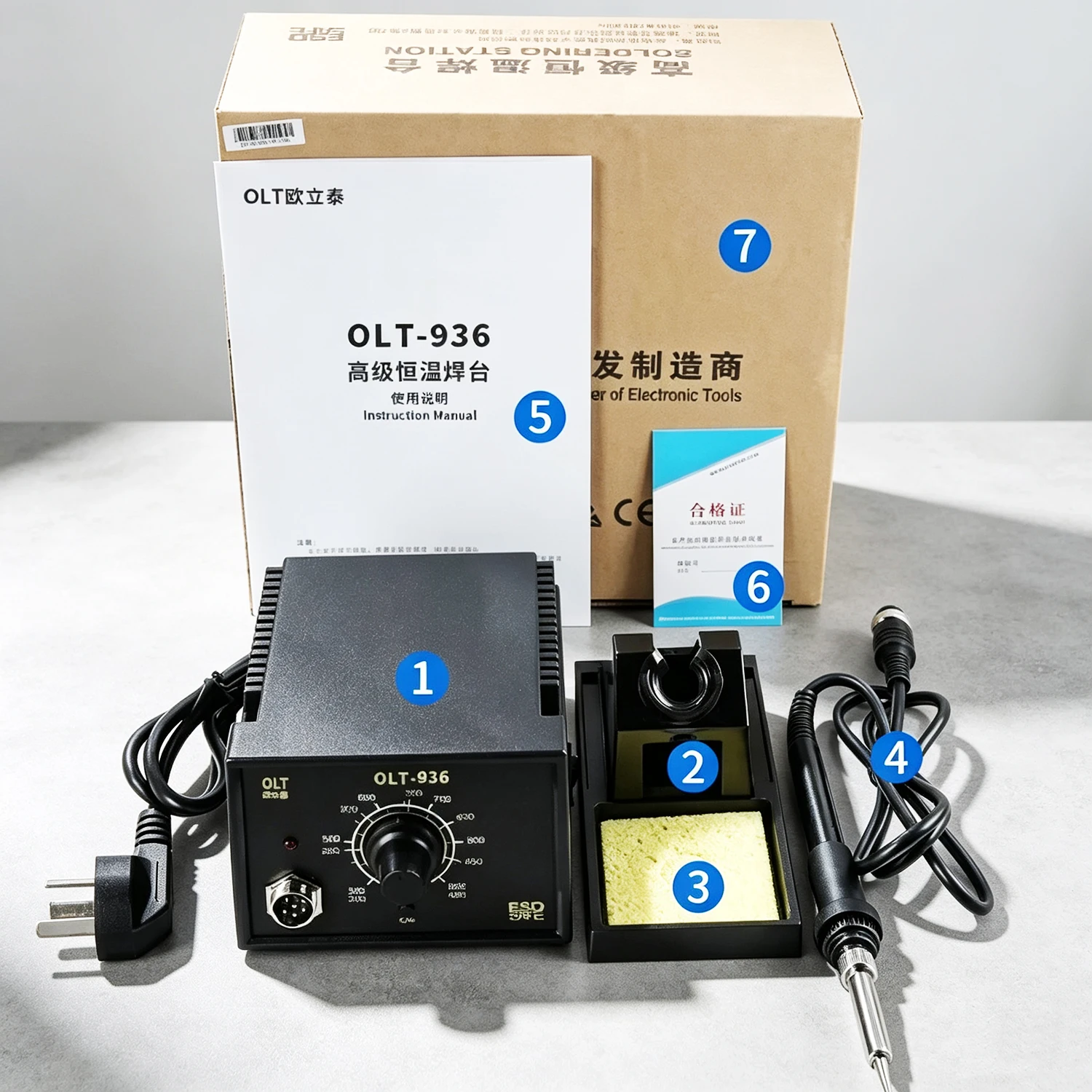 936 60W Temperature regulation soldering iron 936 constant temperature soldering iron maintenance tool EU/220V US/110V
