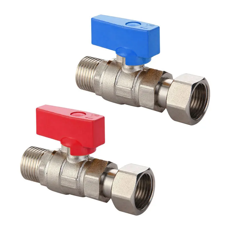 

Brass Inner And Oouter Wire Straight-Through Valve 1/2' Pipe Fittings Union Switch Kitchen Toilet Water Heater Ball Valve