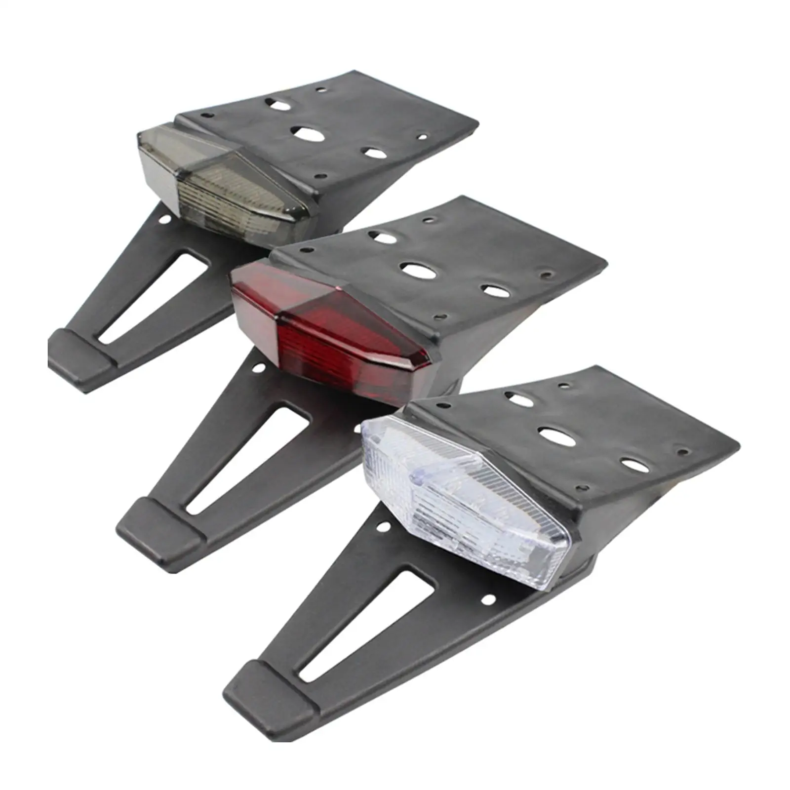 LED Brake Rear Stop Plate Holder Stop Lights Universal for Motorbikes Dirt