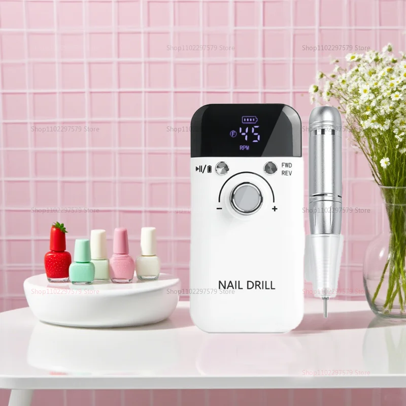 Smerigliatrice per unghie lucidatrice per unghie rimozione e decompressione lucidatura della pelle utensile per unghie potenza di stoccaggio avanti e indietro ad alta velocità