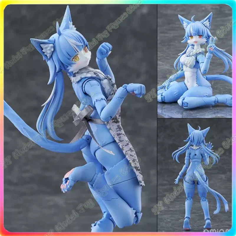 In Stock AOSHIMA Japanese Toy Lucky Cat Beast Girl Assembled Movable Model Figurine Ornament Collectible Gift