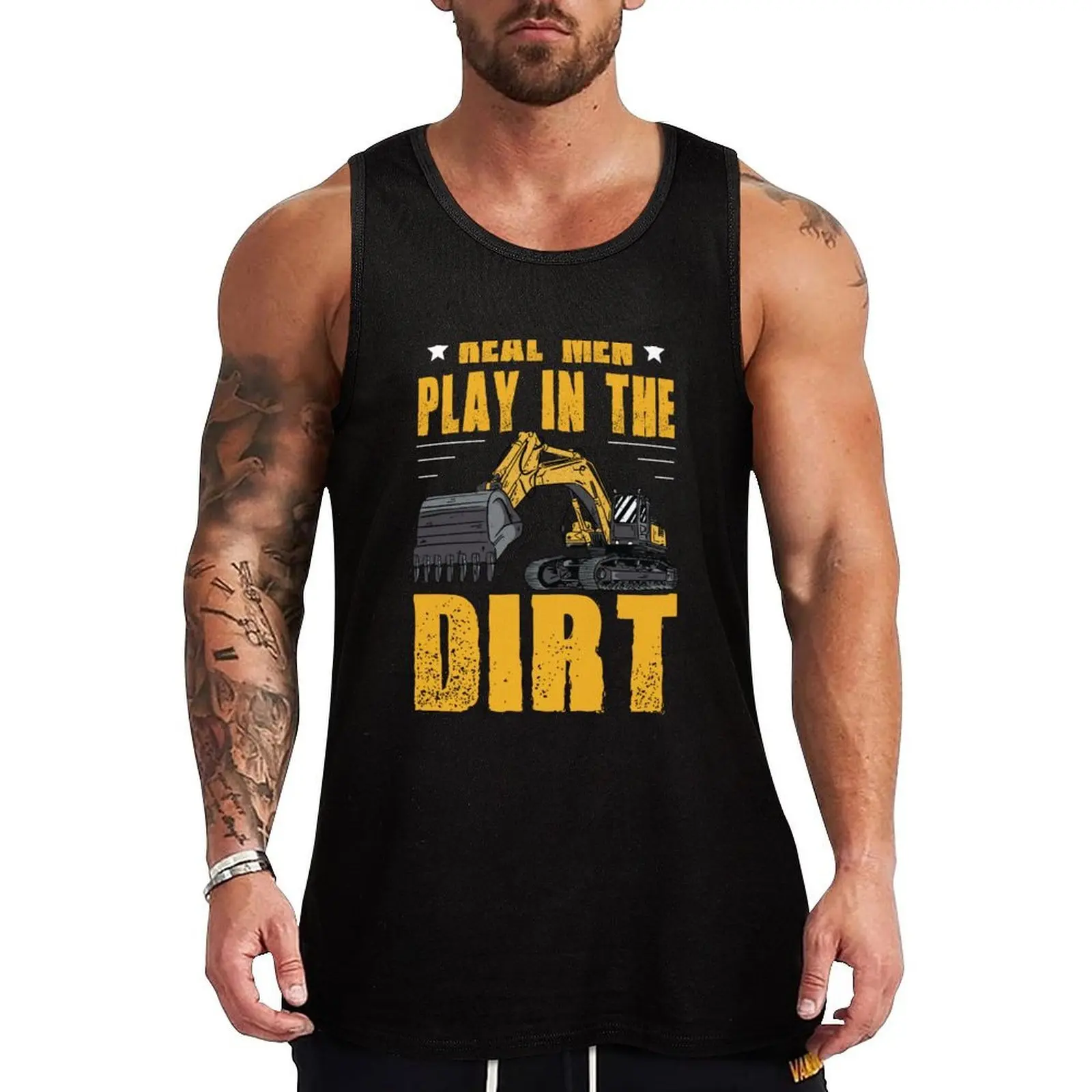 

Heavy Equipment Operator Profession Tank Top Utility Work Tank Top Durable Casual Sleeveless