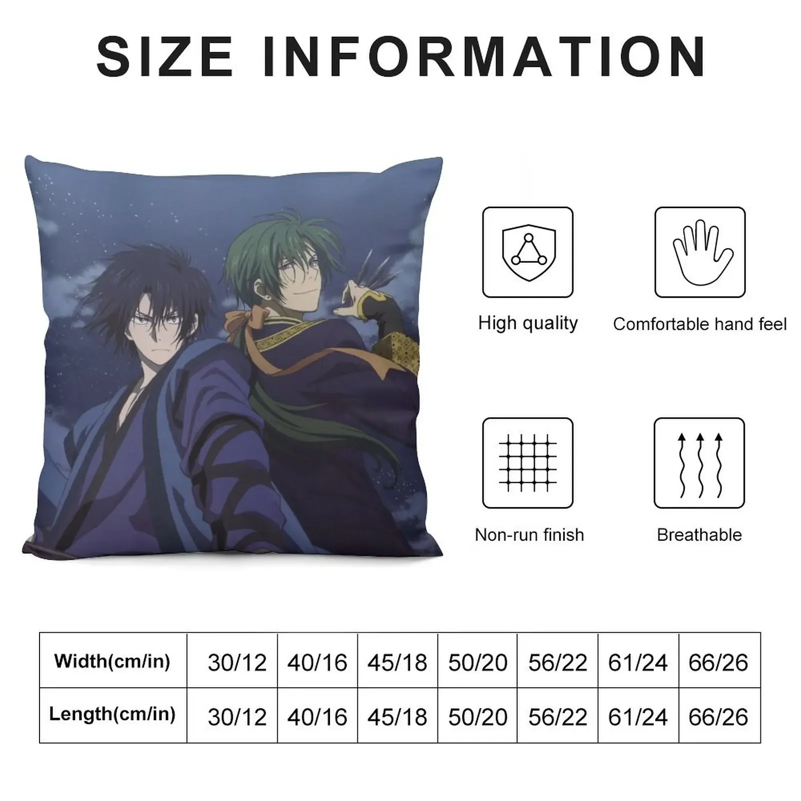 Akatsuki no Yona Throw Pillow Cusions Cover Sofa Cushions Cover pillow