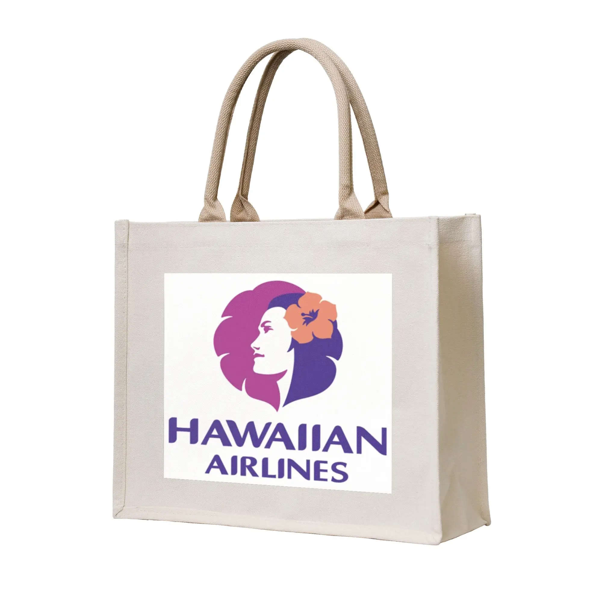 

Сумка-шоппер Hawaiian Airlines Herc Travel: распродажа в честь конца летнего сезона, холщовая сумка-тоут для девочек, сумка через плечо, сумка-тоут для ношения в руке