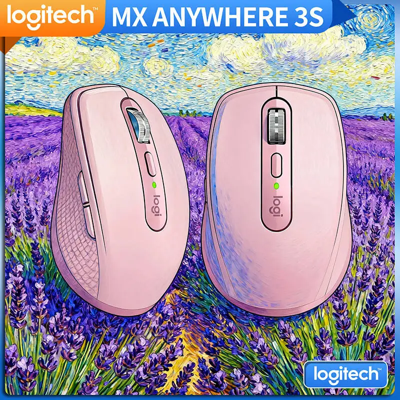 

Компактная мышь Logitech MX Anywhere 3S, эргономичный дизайн, перезаряжаемая, с быстрым прокруткой для портативных ПК Mac