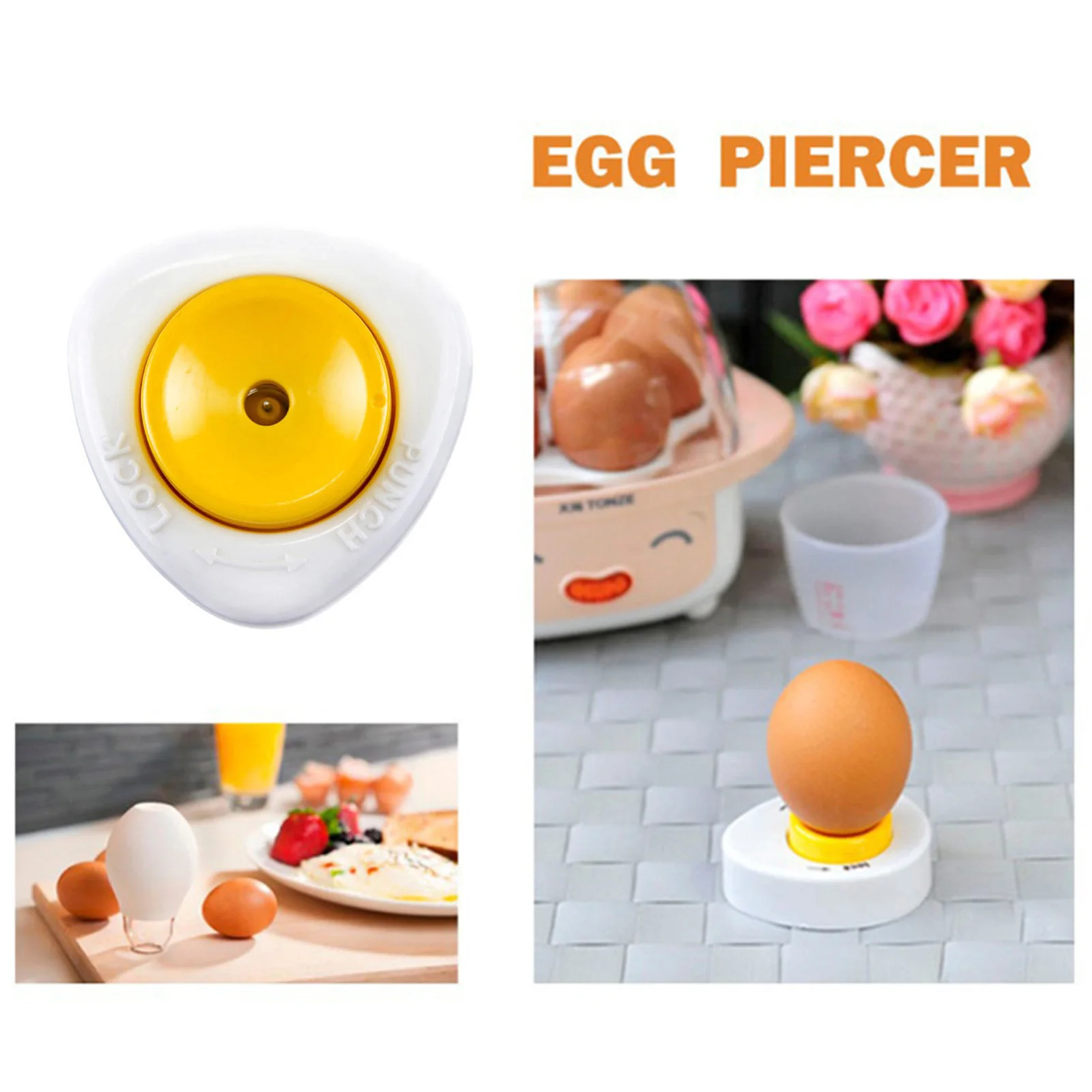 Mini Plastic Egg Piercer Wear Resistant Egg Hole Puncher For DIY Easter Egg