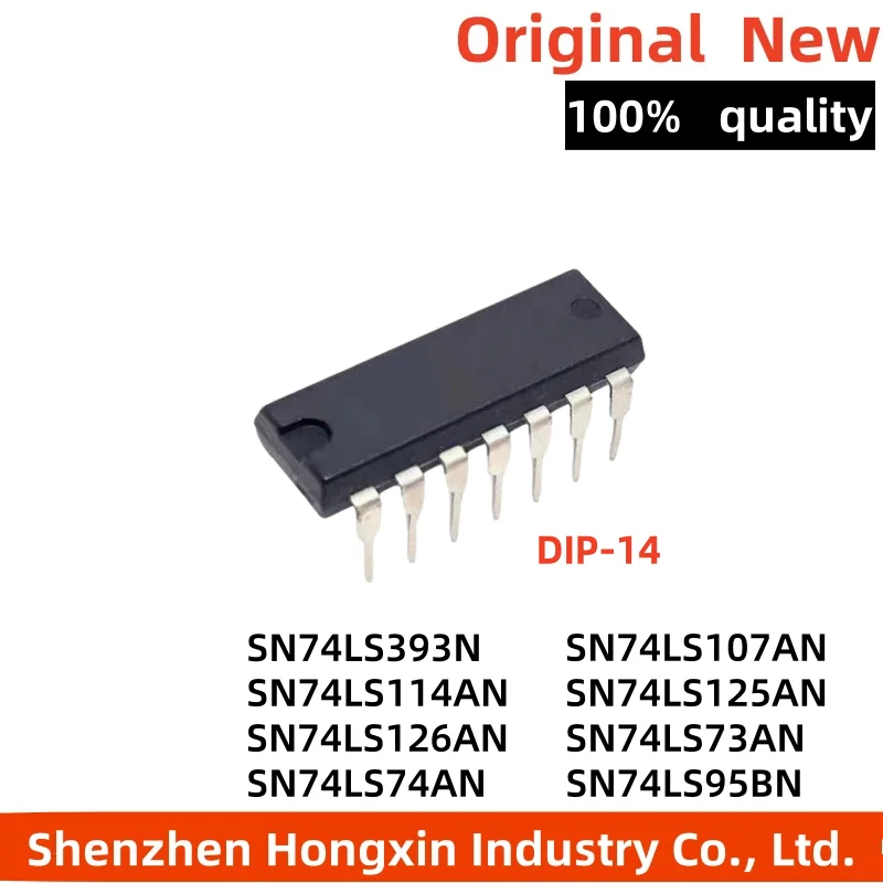 10 pieces of SN74LS393N HD74LS107P 114P/125AP/126AN/73N/74BP/95BN DIP-14 binary counter/divider