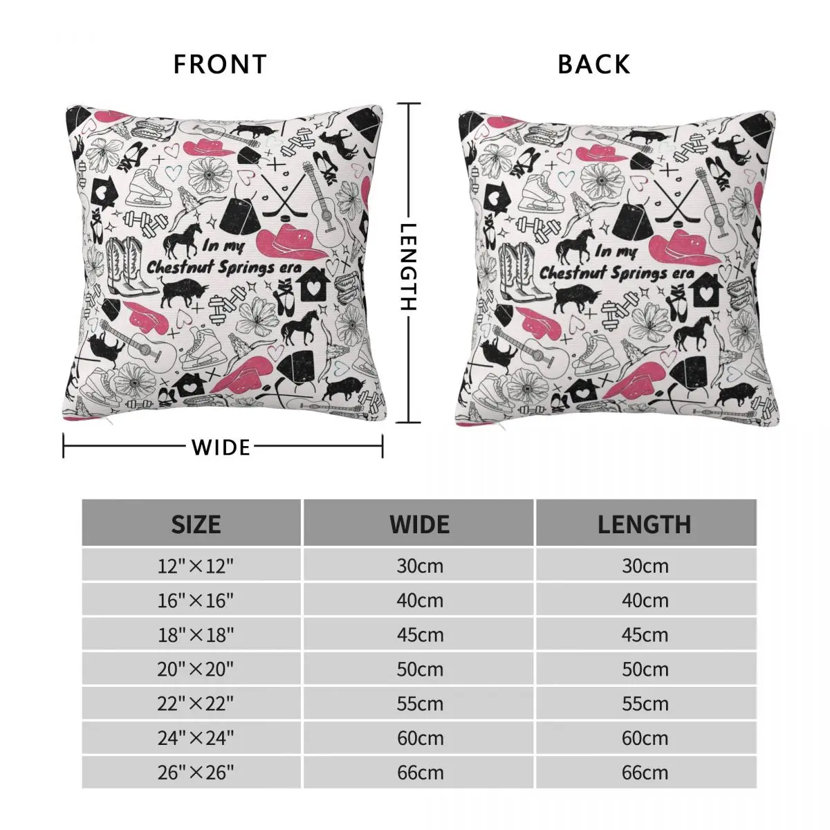 Elsie Silver Chestnut Springs Square Pillowcase Polyester Linen Velvet Pattern Zip Decor Throw Pillow Case Room Cushion Cover