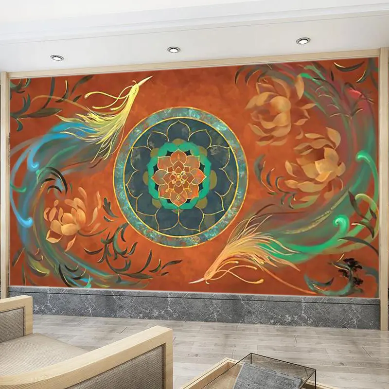 classical tang style role play tabletop game wallpaper retro style decorative background wall covering
