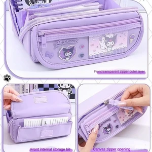 Schöner Kuromi Sanrio Bleistift, große Kapazität, hohes Erscheinungsbild, Schreibwaren für Highschool -Mädchen, Schüler der Grundschule, neu, neu 12 Hauptverkäufe Girl Girltür - №6