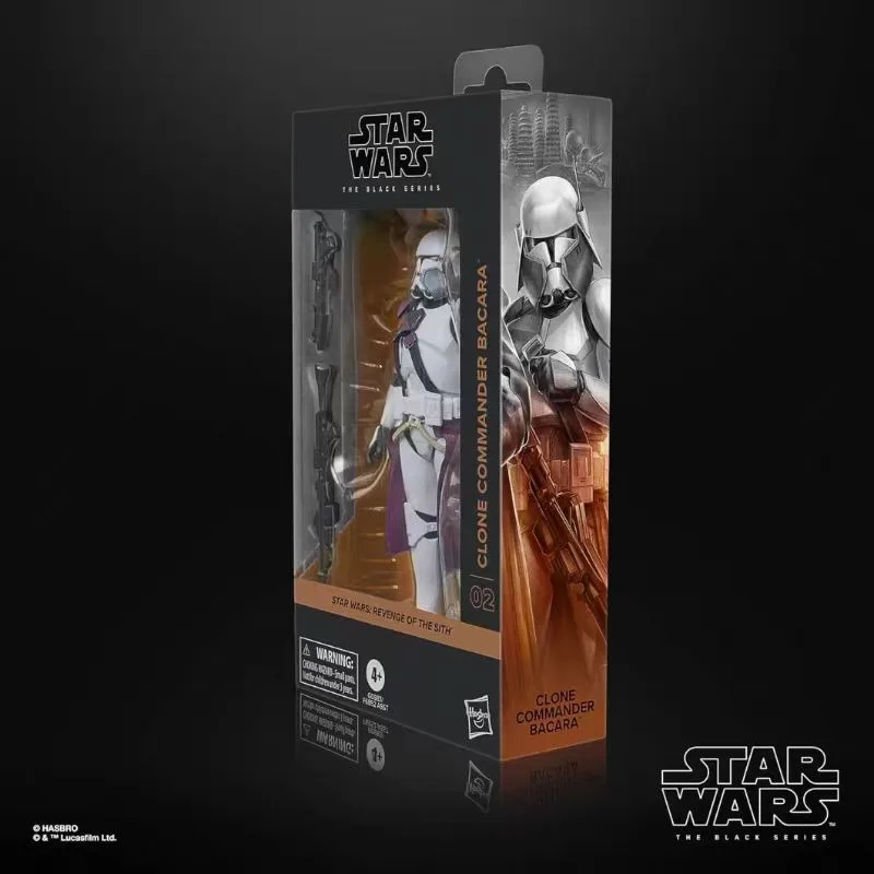 Original Hasbro Star Wars The Black Series Clone Commander Bacara Anime Figure Collection Models Toys view 2