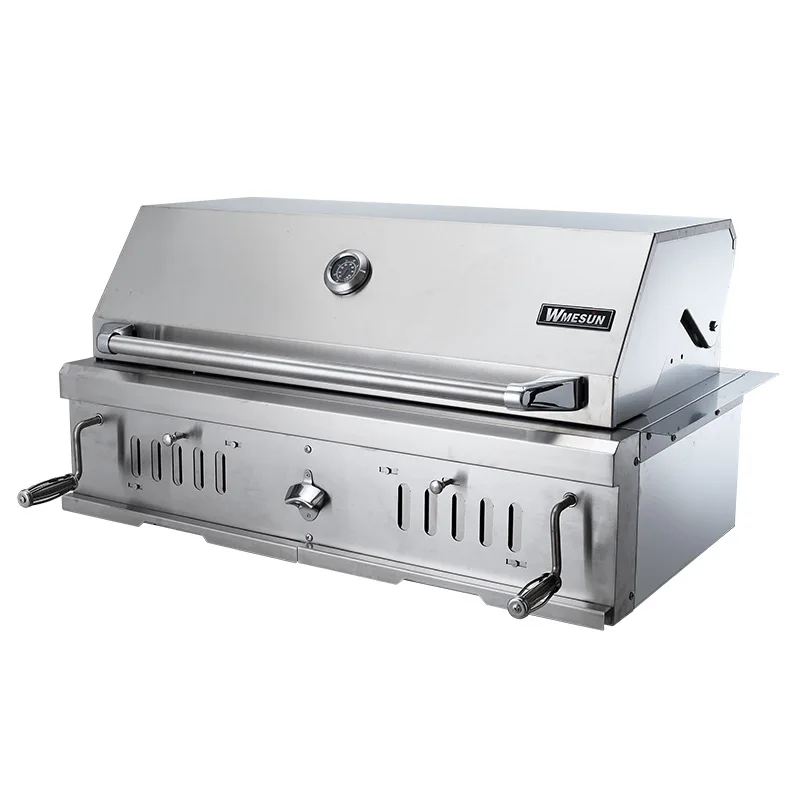 Garden Charcoal BBQ with Heavy DutyAmerican-Built Modern Style Large House Courtyard Barbecue Grill Outdoor