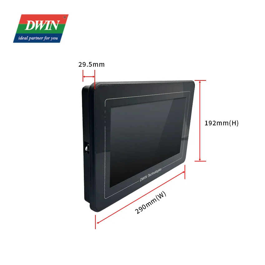 DWIN HMI System Embedded LCD Module LCD Touch Screen with Shell Industry Grade 10.1 inch 1024*600 Linux3.10 Basement CTP Display