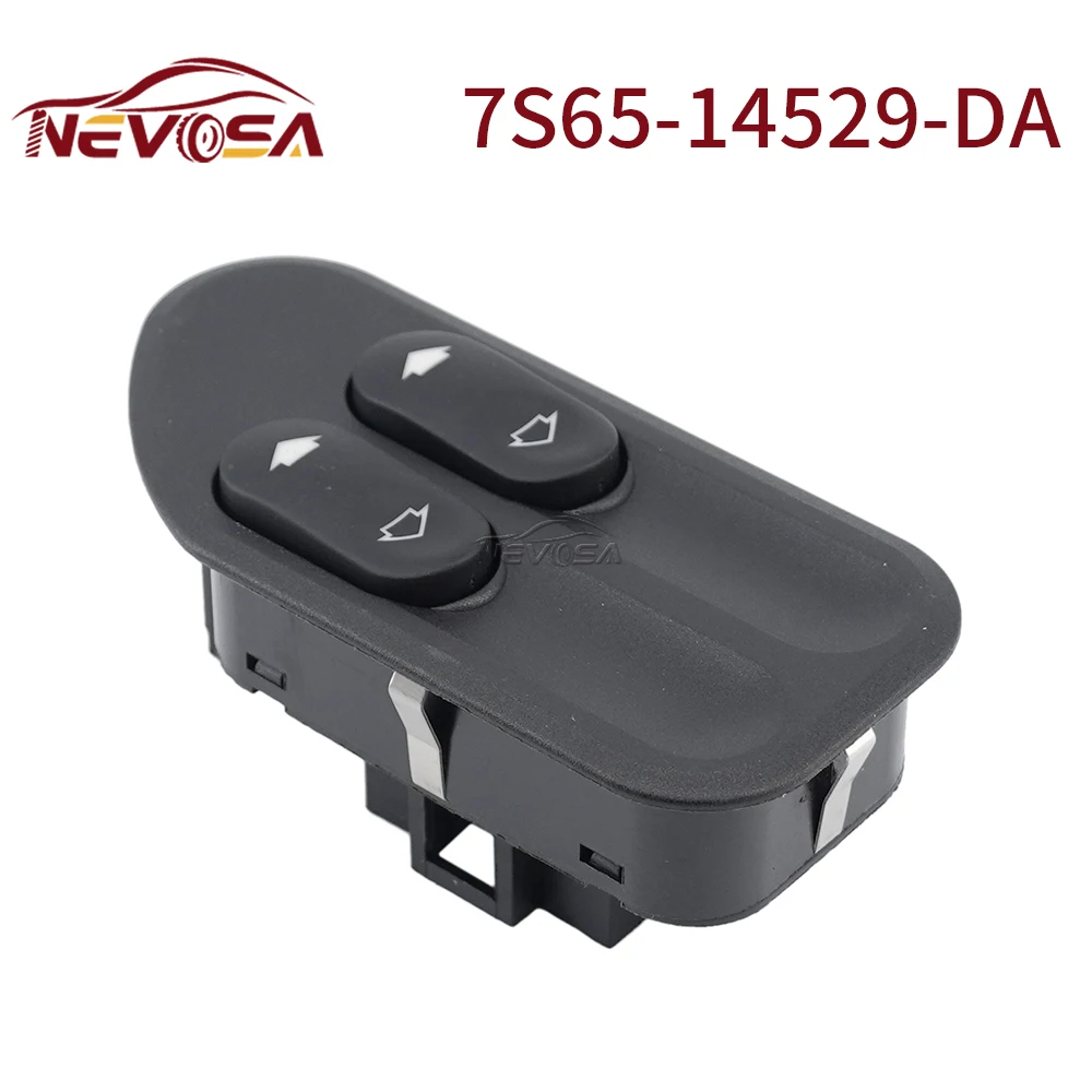 

NEVOSA 7S65-14529-DA Power Window Control Switch Green Light For Ford Ranger Fiesta Ecosport Space 2S6514529BB 7S65-14529-DA