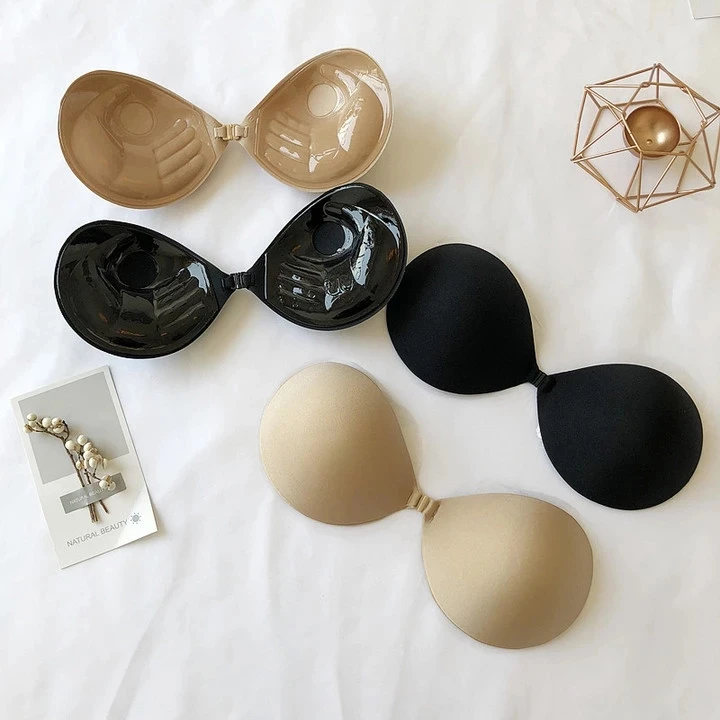 Reusable Sujetador Women's Invisible Push Up Self-Adhesive Silicone Bras Front Closure Sticky Backless Strapless Breast Patch