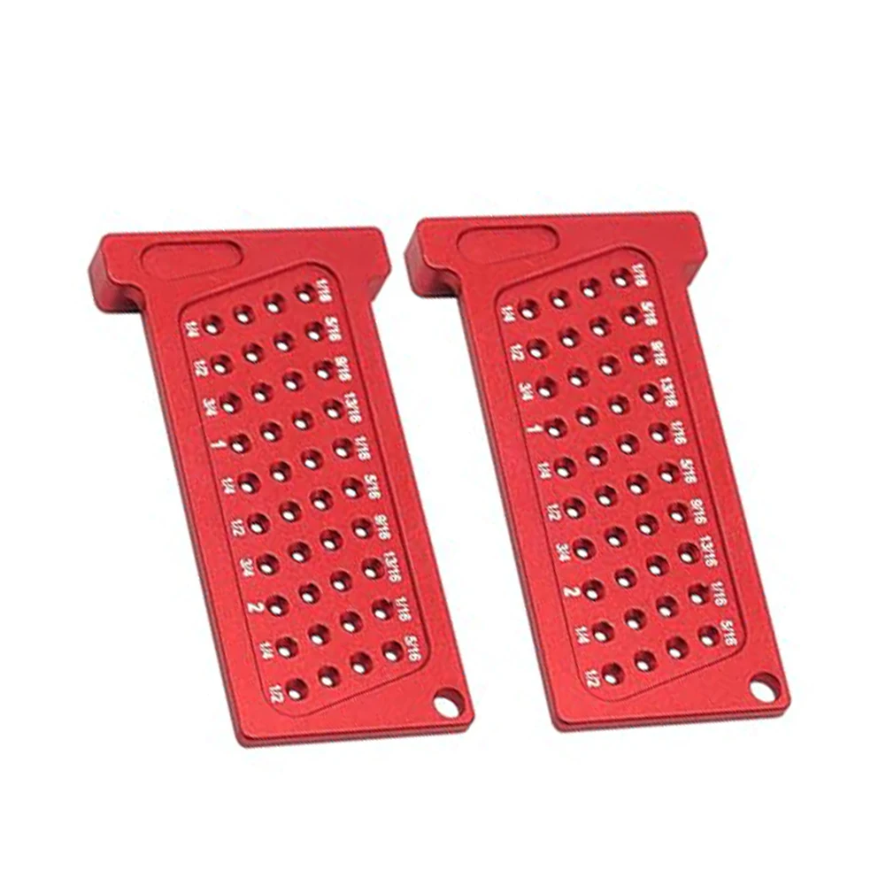 2PCS Houtbewerking Gat Scribes Multifunctionele Houtbewerking Scribes T-Liniaal Set: Meetinstrumenten T65mm Houtbewerking Markering Liniaal