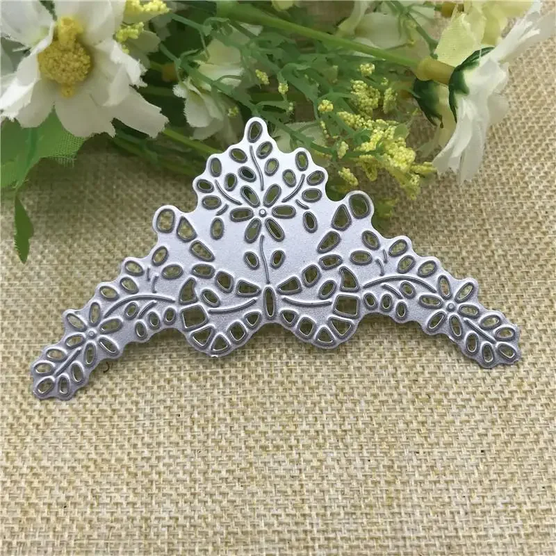 Corner Angle Flower Metal Cutting Dies Stencil Scrapbooking Photo Album Card Paper Embossing Craft