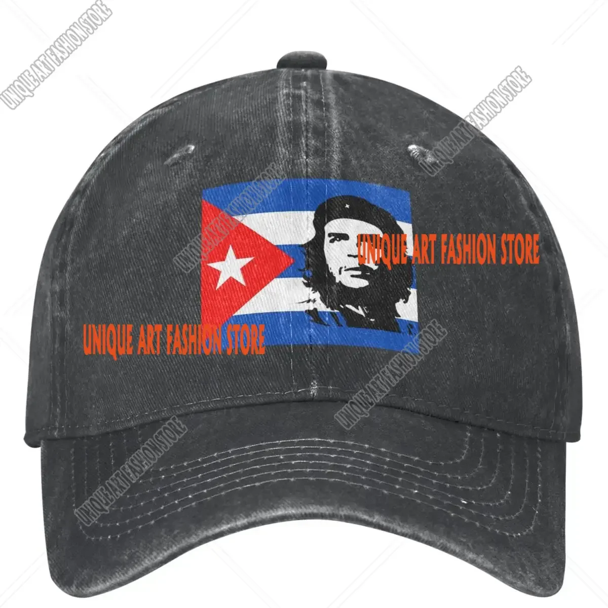 Che Guevara Denim Baseball Cap Cuban Hero Running Hippie Trucker Dad Hat Spring Unisex Men Trendy Sun Visors Snapback Cap