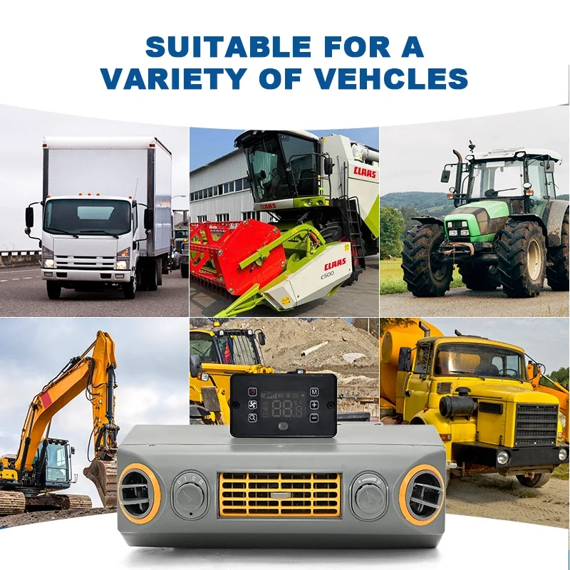 트럭용 빈티지 자동차 밴 범용 자동차 에어컨 12볼트 24볼트 A/C 증발기 조립 장치