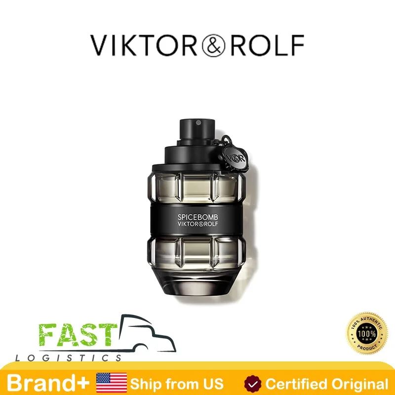 Viktor&Rolf Spicebomb Eau De Toilette, Colonia Amaderada y Especiada para Hombre con Notas Cítricas y de Tabaco, 90 ml, Fragancia Duradera