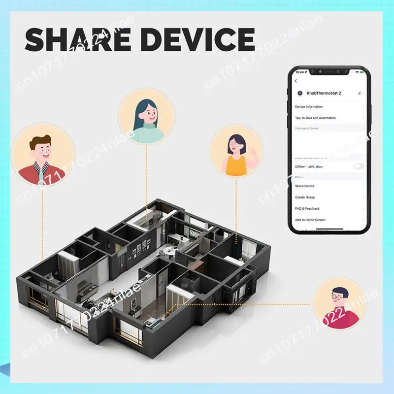 A17Z Wifi Smart Heating Knob Thermostat LCD Display Touch Screen Temperature Controller ( Water Gas Boiler White) Easy Install