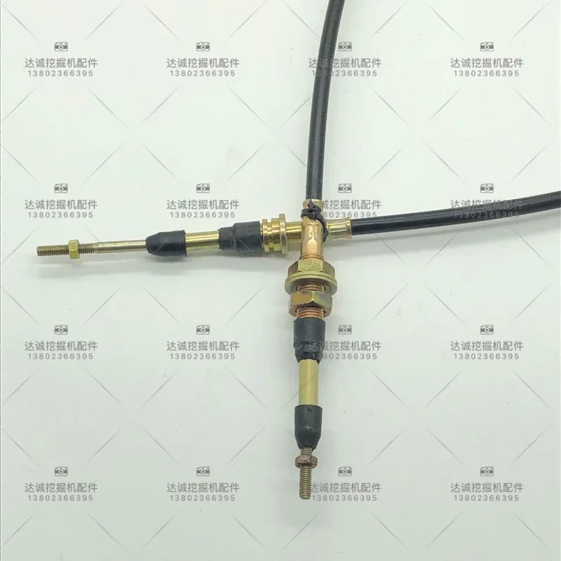 Excavator accessories Komatsu PC30 40 50 traveling accelerator line manual accelerator cable 6MM/8MM fork head