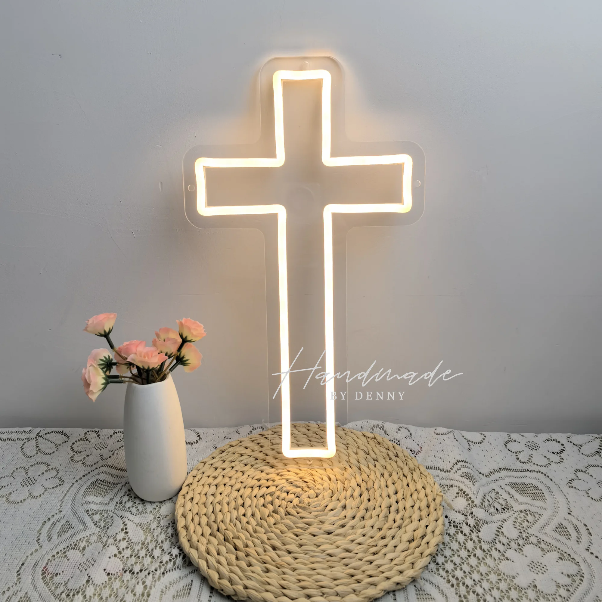 

Неоновые вывески с изображением креста Иисуса, неоновые светильники-кресты, настенные светильники-картины, подвесные лампы для дома, комнаты, спальни, христианского свадебного торжества, декора стен