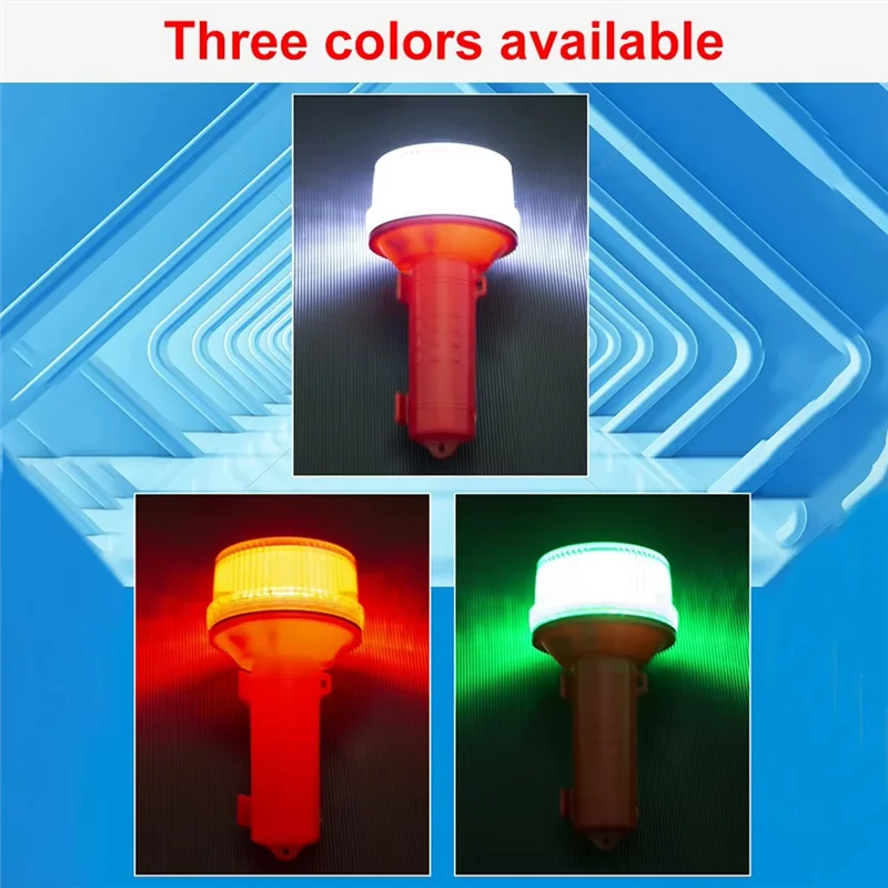 ABNL Solar Charging LED Portable Flashlight 2KM Visual Distance Multifunctional Signal Light Safe Sailing Light For Marine