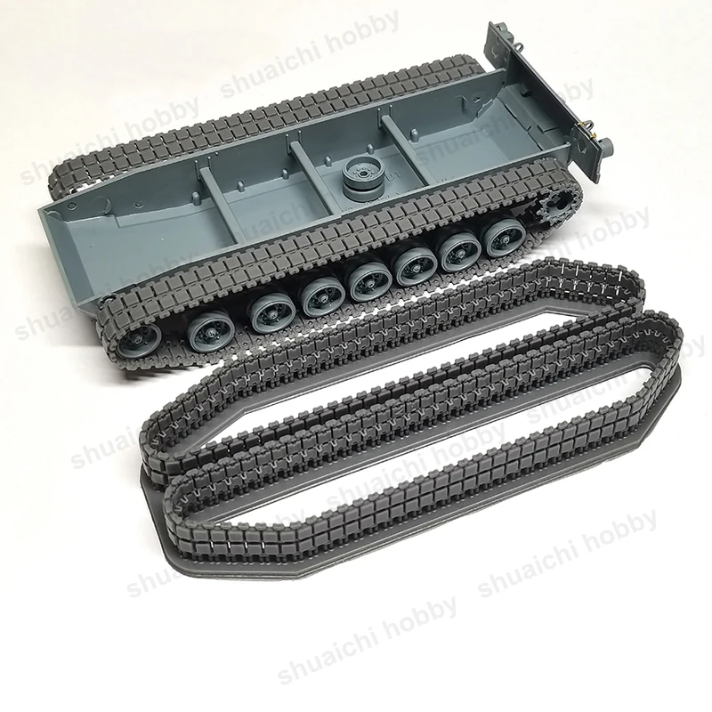 1 Juego de pista de resina a escala 1/72 para modelo de tanque de batalla principal M1A2, pistas sin fin impresas en 3D integradas, reemplazos DIY
