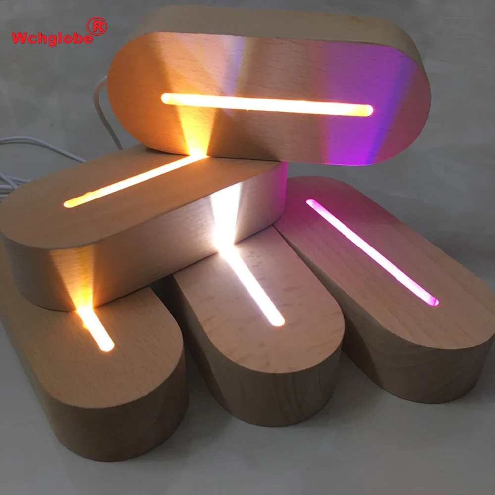 Luz Led remota de madera para decoración de la habitación de los niños, luz de noche, regalo de cumpleaños, Manga Solo, lámpara de nivelación 3d