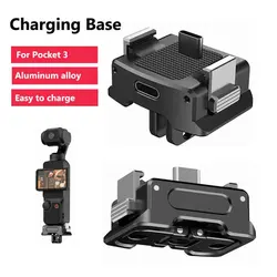 Pocket 3 Expansion Adapter Quick Release Action Mount Support Charging w 1/4 Screw Arca for DJI Osmo Pocket 3 Camera Accessories