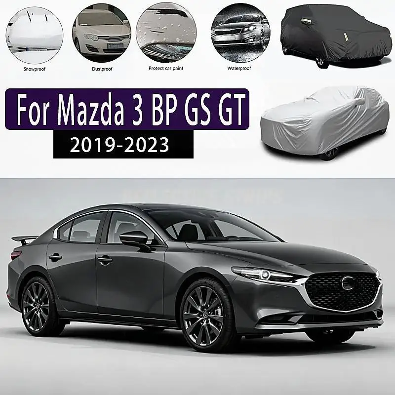 

For Mazda 3 BP GS GT 2019-2023 Outdoor Protection Waterproof Dustproof Full Sunshade Snow Cover Car Covers
