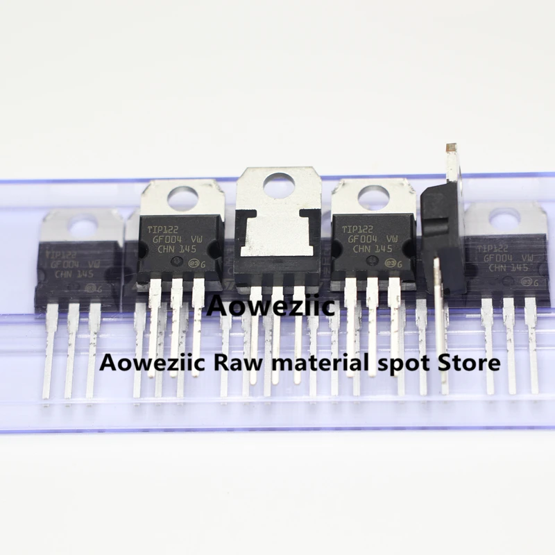 Aoweziic  50pcs  2021+ 100% New Imported Original TIP122 TO-220 NPN  Darlington Transistor 5A 100V