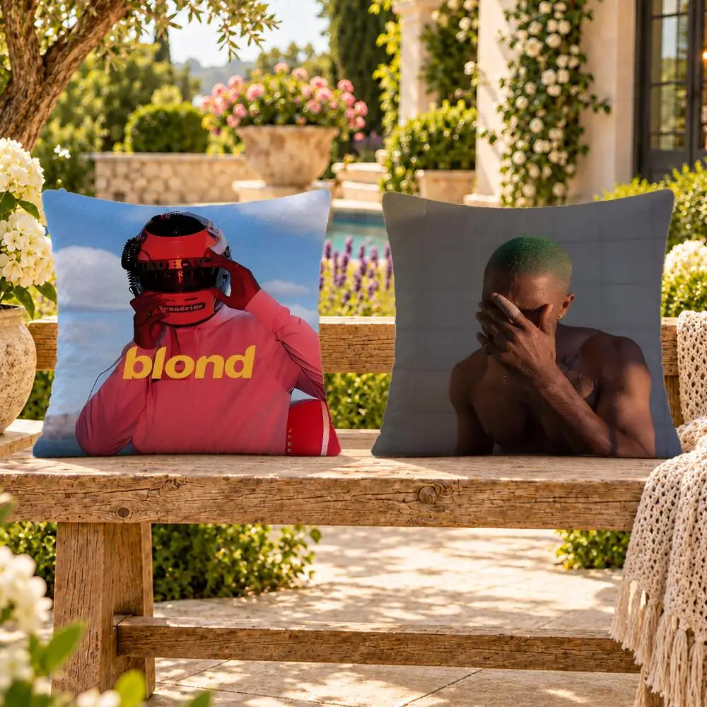 Singer Alternative RnB Frank Ocean Cushion Cover Soft Plush Throw Pillow Cover Washable Sofa Bed Patio Chair Home Decor