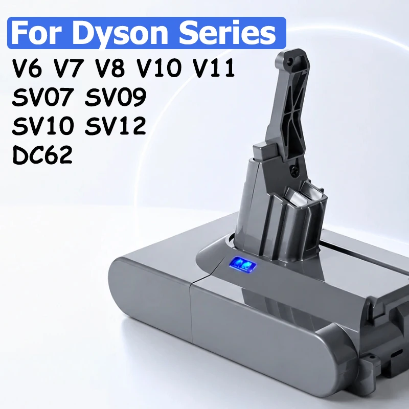 Batterie rechargeable pour aspirateur Dyson SV07 SV09 SV10 SV12 DC62 V6 V7 V8 V10 V11 Series Absolute Fluffy Animal Pro