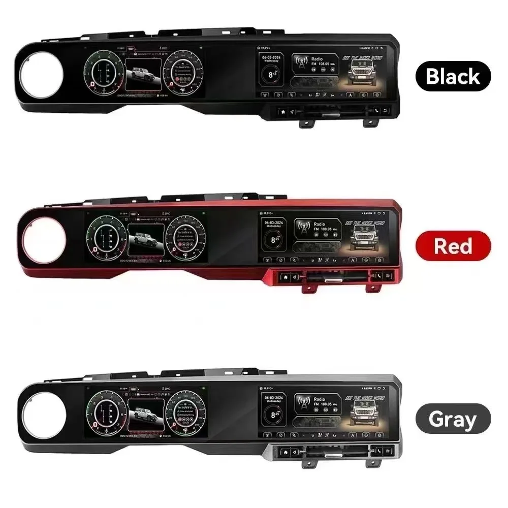 

SXMA JL1316 Интегрированный DVD-дисплей с центральным управлением, автомобильный экран обратного хода и ЖК-панель приборов для Jeep JL 2018-2025