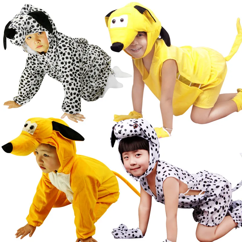 Boy and Girl Animal Performance Costumes Stage Performance Costumes Rooster Hen Giraffe Onesie Long Sleeve Costume