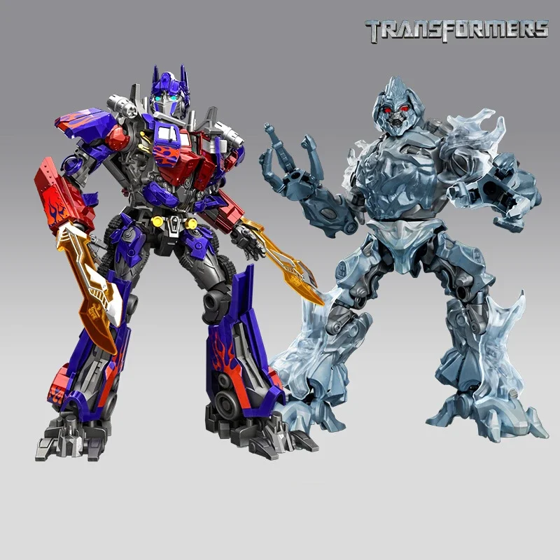 Transformers Peripherals Optimus Prime Megatron Ice Paint Series 2-Pack Transformable Brick Man Birthday Gift