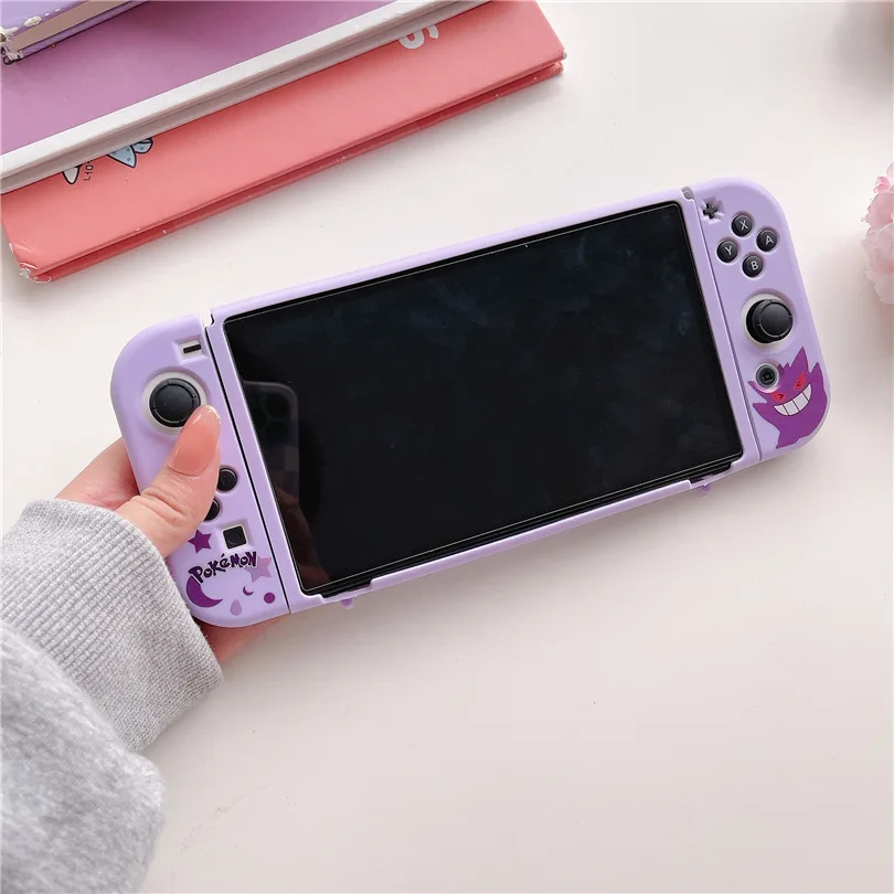 Pokemon Gengar Snorlax Blastoise TPU Soft Protective Case for Nintendo Switch Game Console Controller NS OLED Gaming Accessories